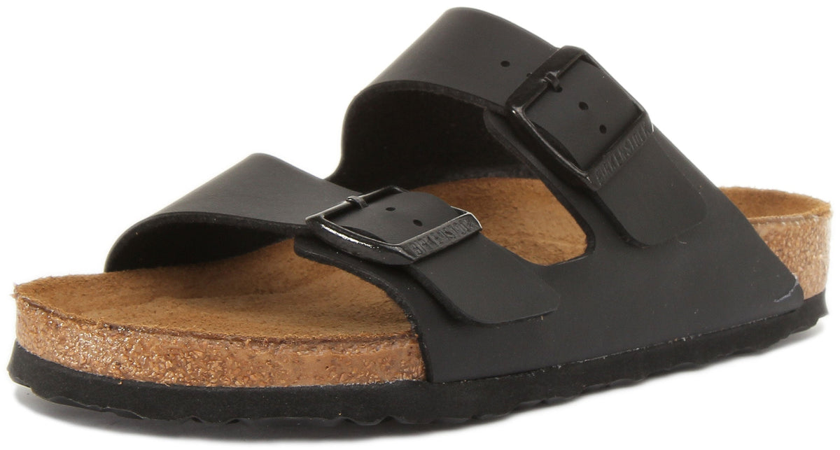 Birkenstock Arizona Black Birko-Flor Unisex Two-Strap Sandals