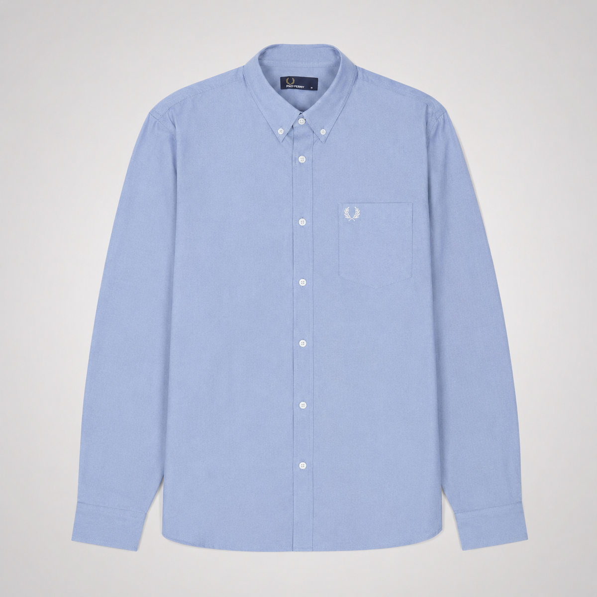 Fred Perry Men's Long Sleeve Button-Down Shirt – Premium Cotton Smart Casual Shirt