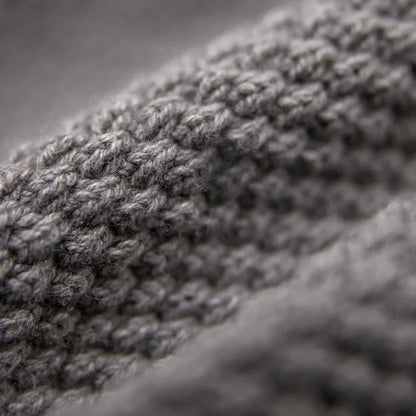 Kyoto | Men’s Textured Jacquard Knit Half-Zip Hoodie
